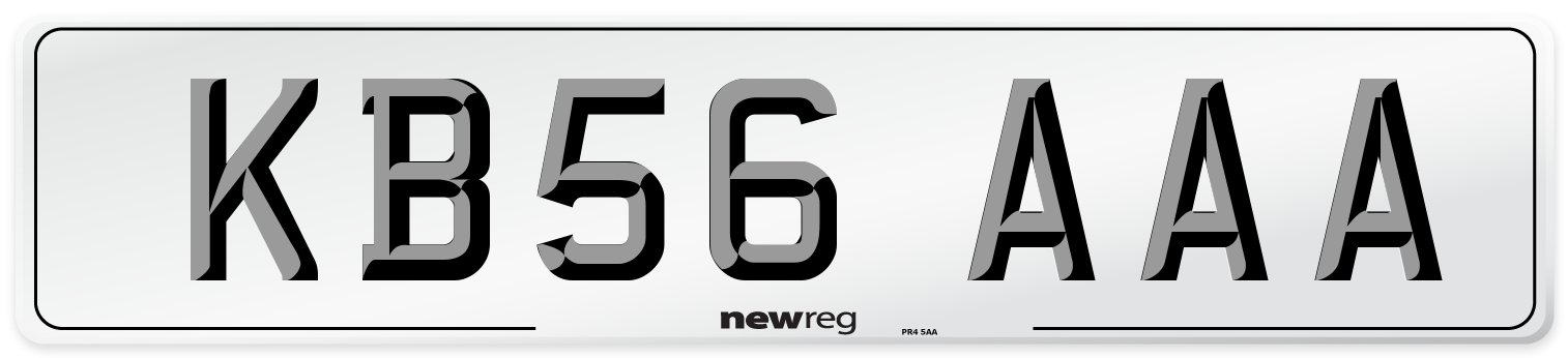 KB56 AAA Number Plate from New Reg